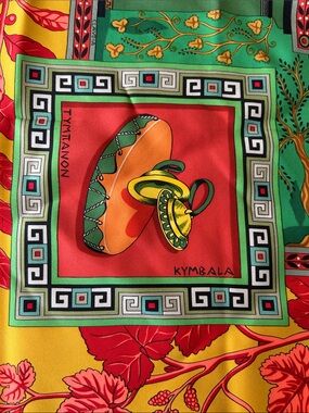 Hermès Musique des Dieux Silk Carré 90 cm Scarf Vintage Claudia Stuhlhofer-Mayr